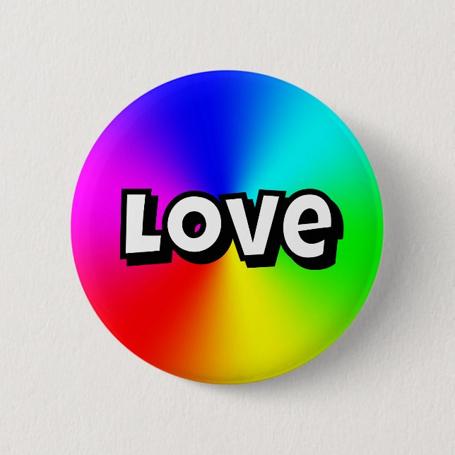 Macaron Rond 5 Cm Amour (Devant)