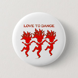 Macaron Rond 5 Cm Amour à danser