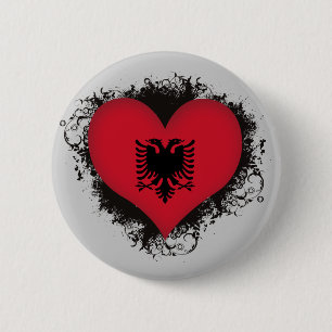 Macaron Rond 5 Cm Amour Albanie du cru I