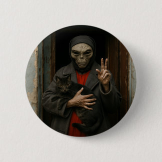 Macaron Rond 5 Cm Amour Alien