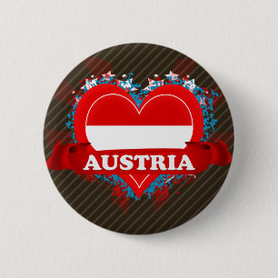 Macaron Rond 5 Cm Amour Autriche du cru I