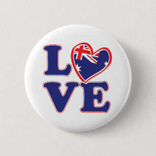 Macaron Rond 5 Cm AMOUR-avec-Australie-Coeur