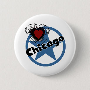 Macaron Rond 5 Cm Amour Chicago