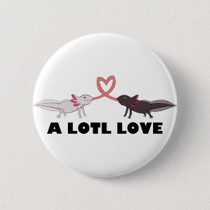 Macaron Rond 5 Cm amour d'axolotl