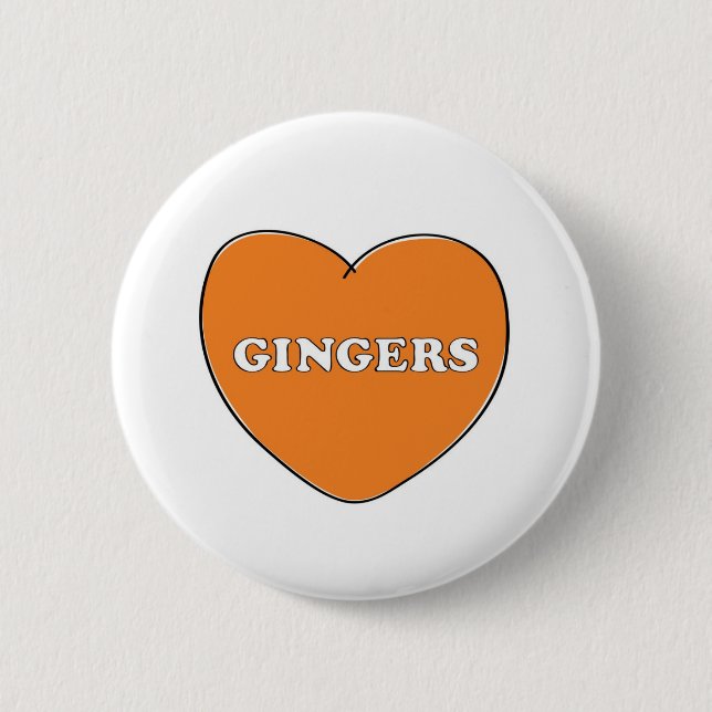 Macaron Rond 5 Cm Amour de gingembre (Devant)