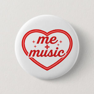 Macaron Rond 5 Cm Amour de la musique