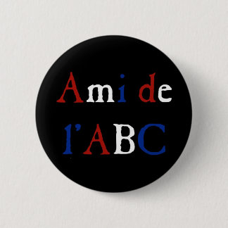 Macaron Rond 5 Cm Amour de Les Misérables : Ami de l'ABC Button