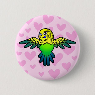 Macaron Rond 5 Cm Amour de perruche