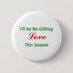 Macaron Rond 5 Cm Amour de Regifting cette saison, paix de Regifting