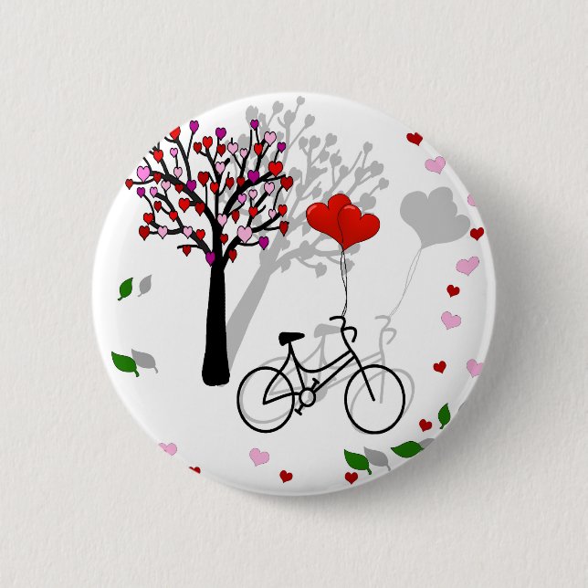 Macaron Rond 5 Cm Amour design (Devant)