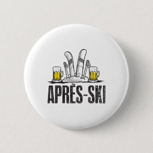 Macaron Rond 5 Cm Amour Drôle Apres Chemise De Ski - Grands Amateurs