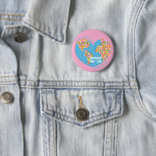 Macaron Rond 5 Cm Amour Mère Terre Il N'Y A Pas De Planète B