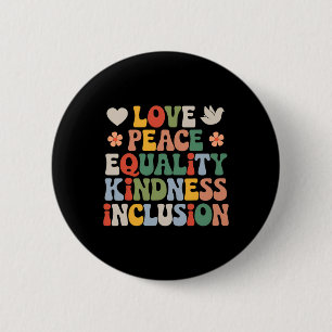 Macaron Rond 5 Cm Amour Paix Diversité Inclusion Égalité Histoire de