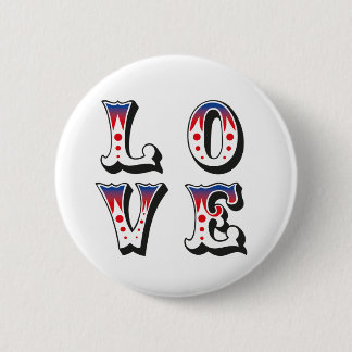Macaron Rond 5 Cm Amour - Style de cirque vintage carnaval