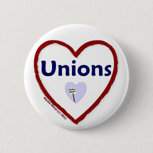 Macaron Rond 5 Cm Amour : Unions - Bouton