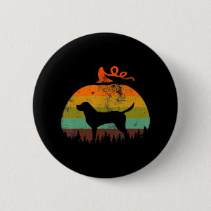 Macaron Rond 5 Cm Amoureux des chiens Citrouille Vintage Halloween