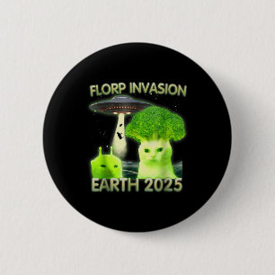 Macaron Rond 5 Cm Amusant Alien Chat Mème Florp Invasion Terre 2025 