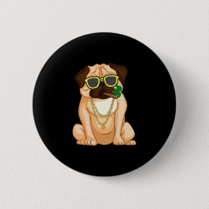 Macaron Rond 5 Cm Amusant Amoureux des chiens Bulldog anglais