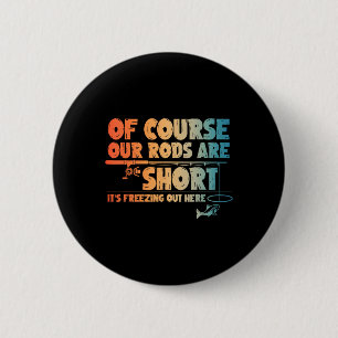 Macaron Rond 5 Cm Amusant Art De Pêche Sur Glace Pour Hommes Pêcheur