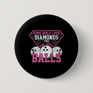 Macaron Rond 5 Cm Amusant Bowling Art Pour Femmes Filles Track Bowli