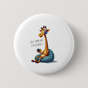 Macaron Rond 5 Cm Amusant Joueur Giraffe Jeu Pour Garçons Homme Jeu 