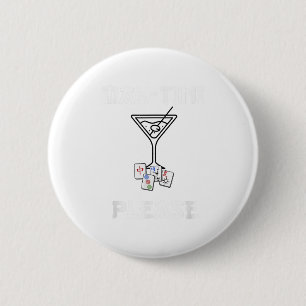 Macaron Rond 5 Cm Amusant Mahjong Mah-tini Queue de Marée Mahjong
