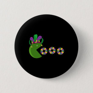 Macaron Rond 5 Cm Amusant Mardi Gras Casquette Manger Gâteaux Roi -