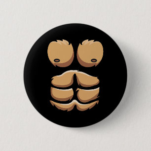 Macaron Rond 5 Cm Amusant Singe Gorille Costume poitrine Halloween