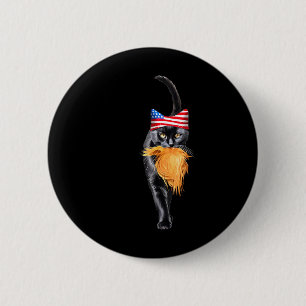 Macaron Rond 5 Cm Amusante Femme Sans Chat Avec Trump Votez Kama