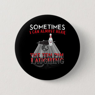 Macaron Rond 5 Cm Amusants Bowling Dix Épingles Conception