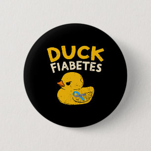 Macaron Rond 5 Cm Amusants Diabète Sensibilisation I Canard Fiabetes