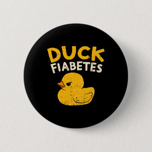 Macaron Rond 5 Cm Amusants Diabète Sensibilisation I Canard Fiabetes