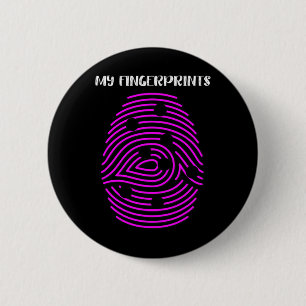 Macaron Rond 5 Cm Amusants en empreintes digitales T1d Type 1 Sensib