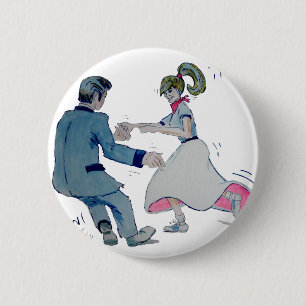Macaron Rond 5 Cm Amusement bidon ! rock de danse d'oscillation