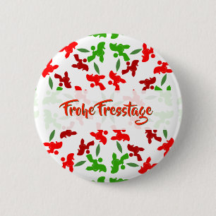Macaron Rond 5 Cm Amusement de Noël avec motif de chien caniche