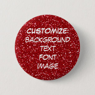 Macaron Rond 5 Cm AMUSEMENT ! FAITES VOTRE PROPRE PIN ROUGE de