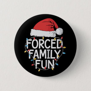 Macaron Rond 5 Cm Amusement familial forcé Noël sarcastique drôle