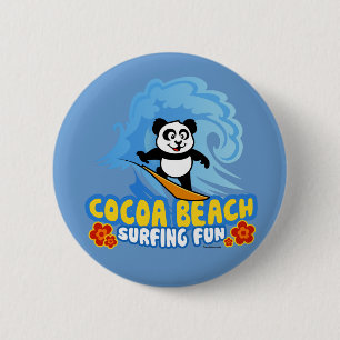 Macaron Rond 5 Cm Amusement surfant de plage de cacao