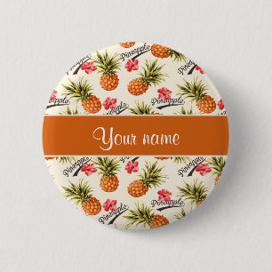 Macaron Rond 5 Cm Ananas et ketmie
