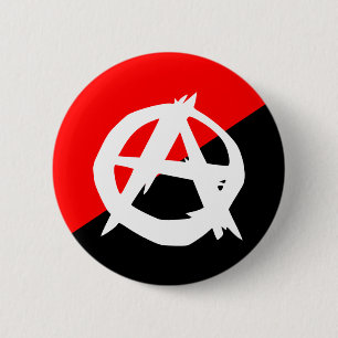 Macaron Rond 5 Cm Anarchiste avec un symbole, Colombie