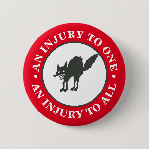 Macaron Rond 5 Cm Anarcho-syndicalisme