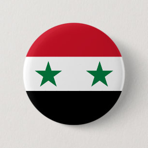 Macaron Rond 5 Cm Ancien drapeau de Syrie