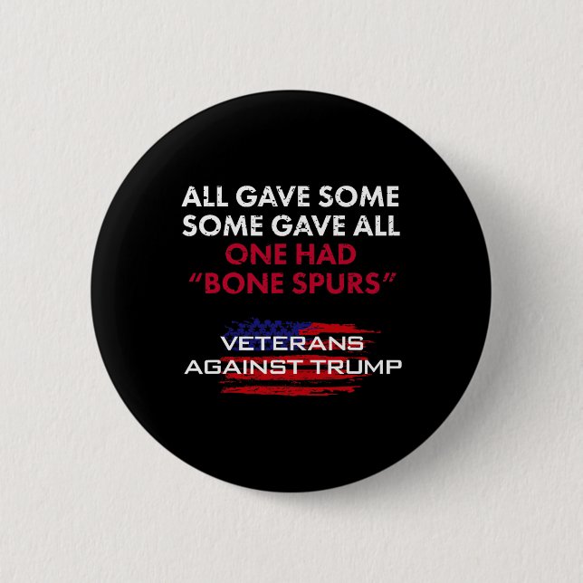 Macaron Rond 5 Cm Anciens Combattants Anti-Trump Bone Dodger Spurs P (Devant)