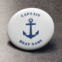 Ancre classique marine Nom du bateau du capitaine 