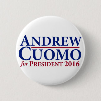 Macaron Rond 5 Cm Andrew Cuomo pour le président 2016 bouton