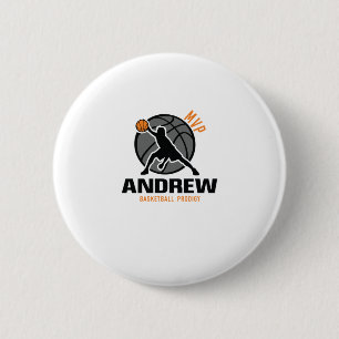 Macaron Rond 5 Cm Andrew Mvp Joueur Personnalisé Basket Prodigy Votr