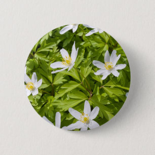 Macaron Rond 5 Cm Anémone des bois