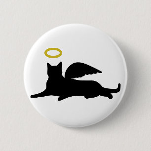 Macaron Rond 5 Cm Ange de Chat
