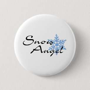 Macaron Rond 5 Cm Ange de neige
