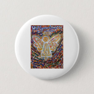 Macaron Rond 5 Cm Ange du cancer du sud-ouest